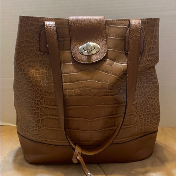 Franco Sarto Large Tan Leather Hobo Bag - Picture 2 of 13